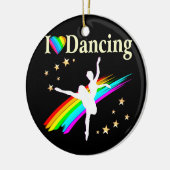 IK BEN DOL OP DANCING DESIGN KERAMISCH ORNAMENT (Links)