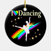 IK BEN DOL OP DANCING DESIGN KERAMISCH ORNAMENT (Achterkant)