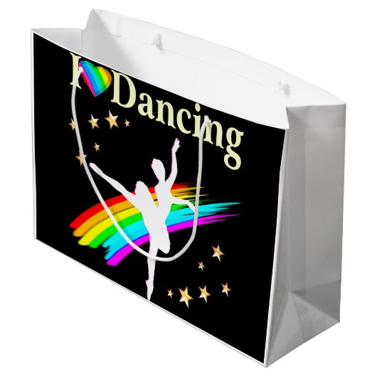 IK BEN DOL OP DANCING DESIGN LARGE CADEAUTASJE (Achterkant Gekanteld)