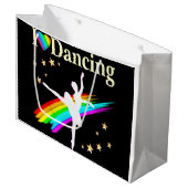 IK BEN DOL OP DANCING DESIGN LARGE CADEAUTASJE (Voorkant Gekanteld)