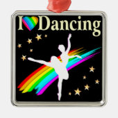 IK BEN DOL OP DANCING DESIGN METALEN ORNAMENT (Voorkant)