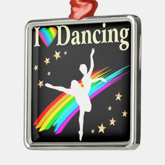 IK BEN DOL OP DANCING DESIGN METALEN ORNAMENT (Links)