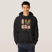 Ik ben dol op de jaren 60 retro hoodie (Voorkant volledig)