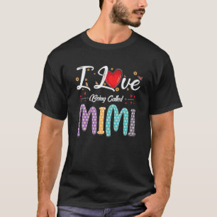 Ik ben dol op de naam Mimi Heart Funny Moederdag W T-shirt