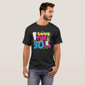 Ik ben dol op de Retroparty over de zestiger Hart T-shirt (Voorkant volledig)