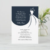 Ik ben dol op de uitnodiging van de dress Bridal (Staand voorkant)