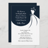 Ik ben dol op de uitnodiging van de dress Bridal (Voorkant / Achterkant)