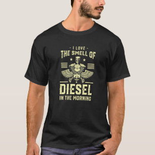 Ik ben dol op Diesel Trucker Mechanic Truck T-shirt