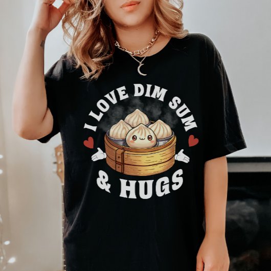 Ik ben dol op dim sum & hugs t-shirt