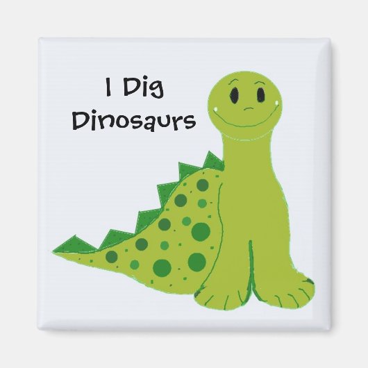 Ik ben dol op dinosauriërs magneet (Voorkant)