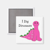 Ik ben dol op dinosauriërs magneet (Voorkant / Achterkant)