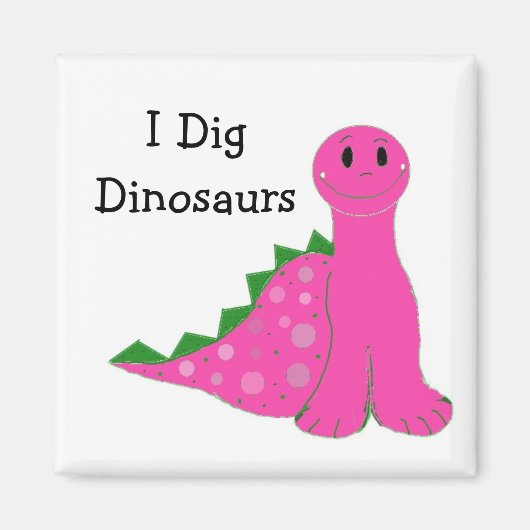 Ik ben dol op dinosauriërs magneet (Voorkant)