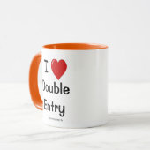 Ik ben dol op dubbel boekhouden Innuendo Accountan Mok (Voorkant links)