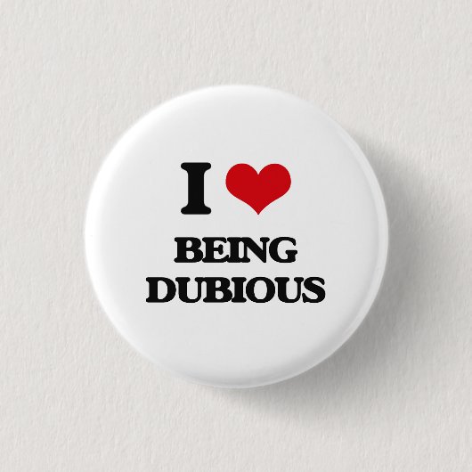 Ik ben dol op dubbelzinnig zijn ronde button 3,2 cm (Voorkant)