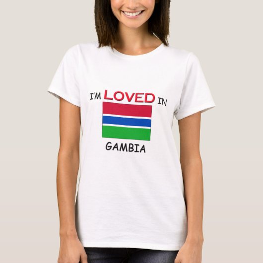 Ik ben dol op GAMBIA T-shirt (Voorkant)