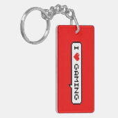 Ik ben dol op games dankzij de eenvoudige Pixel Ar Sleutelhanger (Voorkant Links)