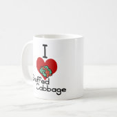 Ik ben dol op gekke kool koffiemok (Voorkant links)