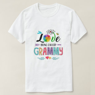 Ik ben dol op Grammy Daisy Flower Mothers Da T-shirt