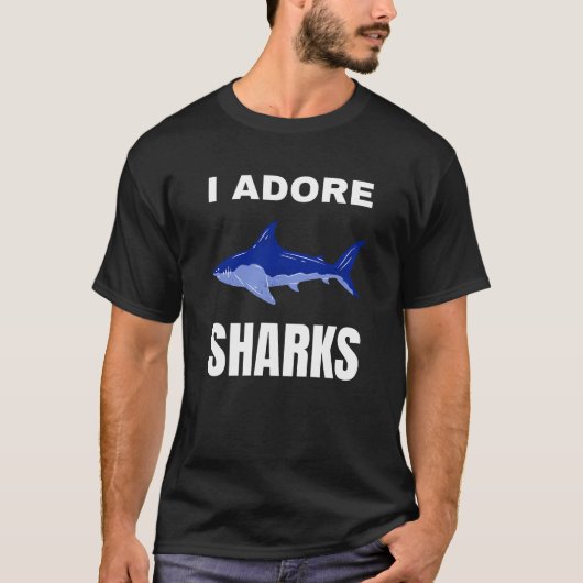 Ik ben dol op haaien t-shirt (Voorkant)