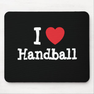 Ik ben dol op Handball-hart op maat Muismat