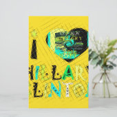 Ik ben dol op Hillary USA Art Print Briefpapier (Staand voorkant)