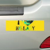 Ik ben dol op Hillary USA Art Print Bumpersticker (Op auto)