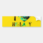 Ik ben dol op Hillary USA Art Print Bumpersticker (Voorkant)