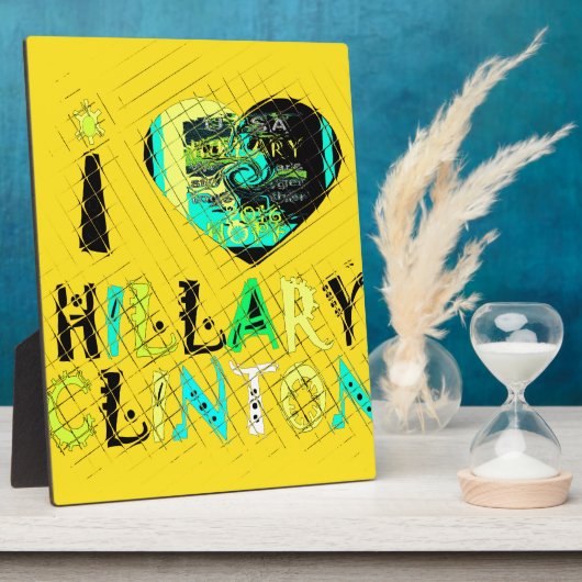 Ik ben dol op Hillary USA Art Print Fotoplaat (Zijkant)