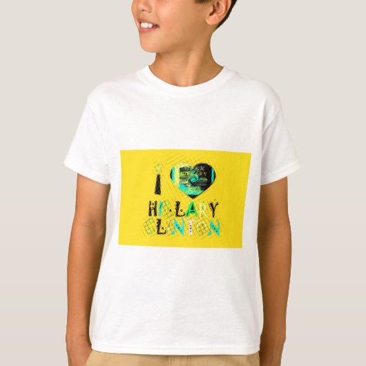 Ik ben dol op Hillary USA Art Print T-shirt (Voorkant)