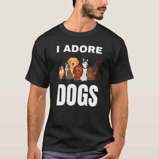 Ik ben dol op honden t-shirt (Voorkant)
