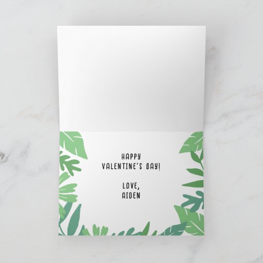 Ik ben dol op je Kind Valentijn Kaart (Binnen)