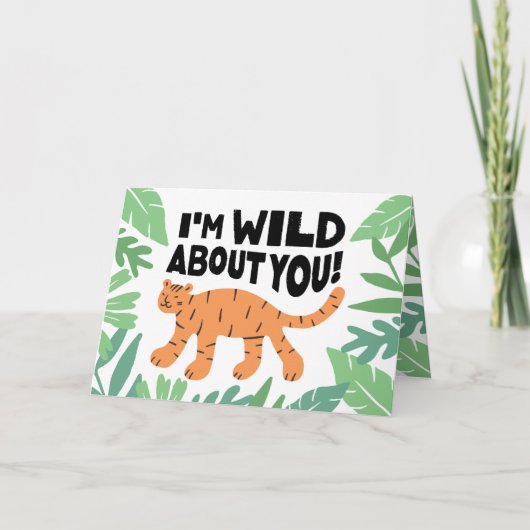 Ik ben dol op je Kind Valentijn Kaart (Voorkant)