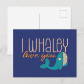 Ik ben dol op je walvis Valentijnsdag Briefkaart (Voorkant / Achterkant)