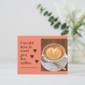 Ik ben dol op koffie-wenskaart kaart (Staand voorkant)