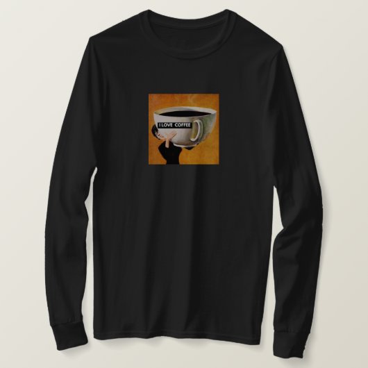 Ik ben dol op koffiegigant Mok Knuffel T-shirt (Design voorkant)