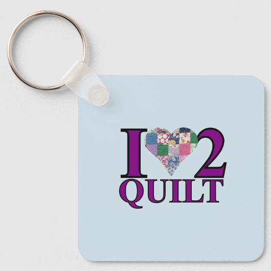 Ik ben dol op kwilt - Key Ring Sleutelhanger (Voorkant)