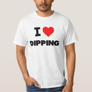 Ik ben dol op mijn dipping t-shirt