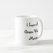 Ik ben dol op mijn groene Macaw foto Koffiemok (Voorkant rechts)