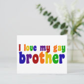 Ik ben dol op mijn homebroeder briefkaart (Staand voorkant)