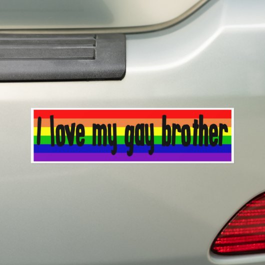 Ik ben dol op mijn homebroeder bumpersticker (Op auto)