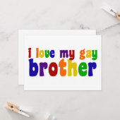 Ik ben dol op mijn homebroeder kaart (Voorkant / Achterkant in situ)