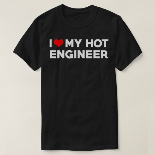 Ik ben dol op mijn hot engineer boyvriend Couple M T-shirt (Design voorkant)