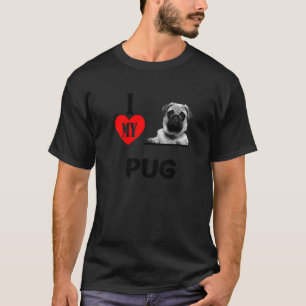 Ik ben dol op mijn huisvader Pug. T-shirt