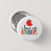Ik ben dol op mijn lui - Apple Small Button (Voorkant /achterkant)
