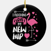 Ik ben dol op mijn nieuwe heup nieuwe heupvervangi keramisch ornament (Achterkant)
