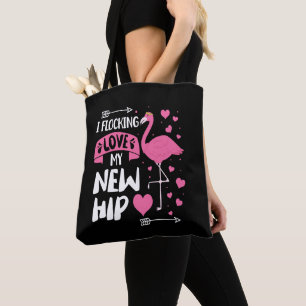 Ik ben dol op mijn nieuwe heup nieuwe heupvervangi tote bag