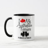 Ik ben dol op mijn twee Australische terriërs Mok (Links)