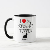 Ik ben dol op mijn Yorkshire Terrier Mok (Links)