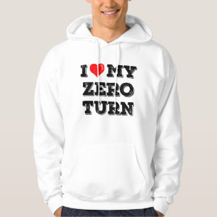 Ik ben dol op mijn Zero Turn Dad cadeau Hoodie