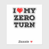 Ik ben dol op mijn Zero Turn Dad cadeau Sticker (Vel)